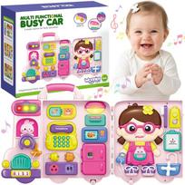 lavinamoji lenta - Woopie Baby interaktyvi manipuliacinė lenta–lagaminas automobilis 3in1 su garsu ir šviesa - 1 nuotrauka