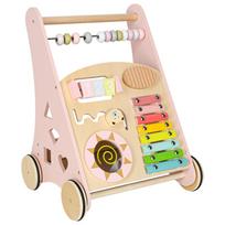 vaikstyne - Medinis stumdukas su abaku, Rožinis (Pink) - 11 nuotrauka