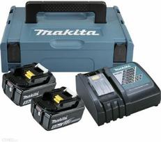 makita bl1850b akumuliatorius - Makita Powerpack Charger + 2x Battery 197624-2, 18 V, 5000 mAh - 2 nuotrauka