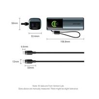 power bank 65w - Vention Powerhive FKFH0 20000mAh 165W išorinė baterija + kabelis - 8 nuotrauka