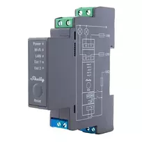 wifi jungikliai - Shelly Pro 2 Išmanioji 2 Kanalų Relė WiFi/LAN - 2 nuotrauka