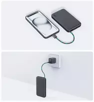 22.5w 10000mah - Aukey PB-Y53P, 10000mAh, 22.5W, 4xUSB, USB-C, juodas (black) - 3 nuotrauka