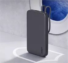 22.5w 10000mah - Aukey PB-Y53P, 10000mAh, 22.5W, 4xUSB, USB-C, juodas (black) - 4 nuotrauka