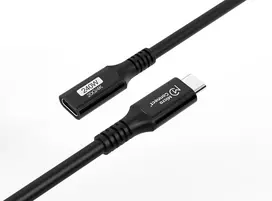 usb c 3 2 gen 2 kabelis - MicroConnect USB-C ilginamasis kabelis USB3.2CC1EX 1m 100W Juodas (Black) - 3 nuotrauka