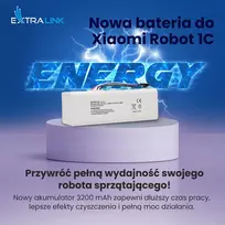 dreame dulkiu siurblys robotas - Dulkių siurblio akumuliatorius Extralink Xiaomi Robot 1C P1904-4S1P-MM, 3200mAh, 47.36Wh - 2 nuotrauka