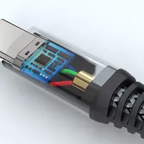usb 100w laidas - 4SMARTS USB-C to USB-C PremiumCord, 100W, 1.5m, Black - 2 nuotrauka