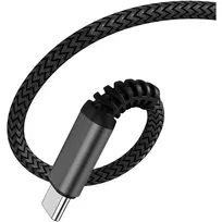 usb 100w laidas - 4SMARTS USB-C to USB-C PremiumCord, 100W, 1.5m, Black - 3 nuotrauka
