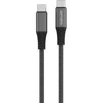 usb 100w laidas - 4SMARTS USB-C to USB-C PremiumCord, 100W, 1.5m, Black - 4 nuotrauka