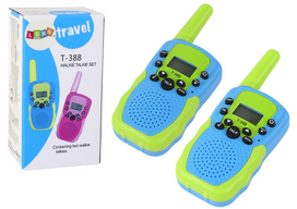 racija - Lean Toys Walkie Talkie Žalia/Mėlyna - 1 nuotrauka