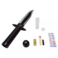 odinis deklas peiliui - Cinema Classic Rambo I didelis peilis su odiniu dėklu CC-H1 360 mm Juodas (Black) - 2 nuotrauka