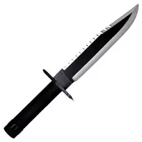 odinis deklas peiliui - Cinema Classic Rambo I didelis peilis su odiniu dėklu CC-H1 360 mm Juodas (Black) - 5 nuotrauka
