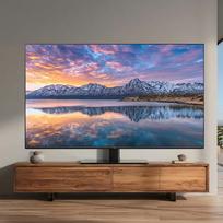 laikiklis tv - Maclean MC-450 Universalus televizoriaus stovas, skirtas RTV spintelėms, 32-65", max. 40kg, max. VESA 400x400, Juodas (Black) - 1 nuotrauka