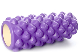 masazinis volas - Masažinis Jogos Volas THOMS FoamRoll 33x13 cm. Violetinis - 1 nuotrauka