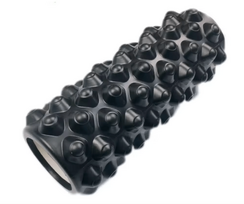 volelis masazui - Masažinis Jogos Volas THOMS FoamRoll 33x13 cm. Juodas - 1 nuotrauka