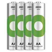 2600mah baterija - GP ReCyko Įkraunamos Baterijos AA, 2600 mAh, 4 vnt. - 2 nuotrauka