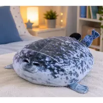 sealy - Lean Toys pliušinis ruonis, pilkas (Gray), 38 cm - 2 nuotrauka