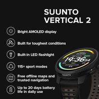 ismanusis laikrodis - Suunto Vertical 2 Titanium Black (Juodas) - 10 nuotrauka