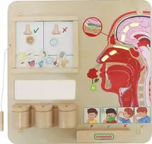 montessori zaislai - Masterkidz Montessori mokomoji lenta „Uoslės pojūtis“ 6955920015822 - 1 nuotrauka