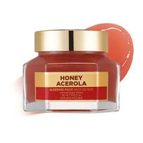 naktines veido kaukes - Holika Holika Sleeping Pack Honey & Acerola naktinė veido kaukė - 90 ml. - 2 nuotrauka