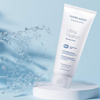 kremas su hialuronu - Missha Super Aqua Ultra Hyalron Cleansing Cream valomasis veido kremas - 200 ml. - 2 nuotrauka