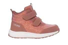 midi - VIKING Bouncy Glitter Mid WP 2V rudeniniai/pavasariniai batai vaikams, Rožinė (Pink) - 3 nuotrauka