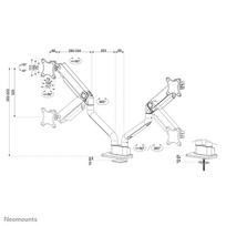 18 monitor - MONITOR ACC DESK MOUNT 17-35"/DS70S-950WH2 NEOMOUNTS - 7 nuotrauka