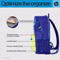 kuprine hp - HP Campus Blue Backpack - 7 nuotrauka