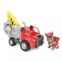 paw patrol figurele - Žaislinė figūrėlė, su priedais Spin Master Paw Patrol Rubble & Crew, raudona/geltona - 9 nuotrauka