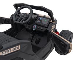 can can - Vaikiškas elektrinis keturratis Ramiz Can-Am Maverick, juodas (Black) - 7 nuotrauka