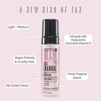 self tan - Gradual Clear Self Tan Water Mousse Skaidrios laipsniško savaiminio įdegio putos 190ml - 3 nuotrauka