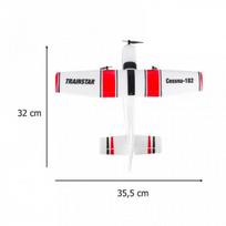 lektuvas - Cessna 182 nuotoliniu būdu valdoma akrobatinė sklandyklė 2,4 GHz - 3 nuotrauka