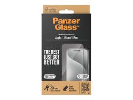 iphone 15 pro telefonai - PanzerGlass | Screen protector | Apple | iPhone 15 Pro | Glass | Clear | Easy installation - 2 nuotrauka