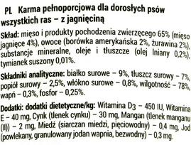 raf maistas - Rafi konservai šunims su ėriena, 400 g - 2 nuotrauka