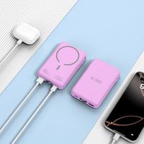 magsafe power bank - Tech-Protect PB31 LifeMag MagSafe Power Bank 10000mAh, violetinis - 5 nuotrauka