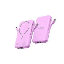 magsafe power bank - Tech-Protect PB31 LifeMag MagSafe Power Bank 10000mAh, violetinis - 8 nuotrauka