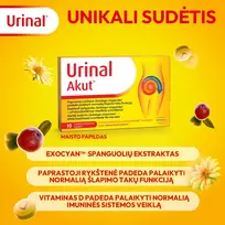 spanguoliu papildai - IDELYN URINAL® AKUT, 10 tablečių - 3 nuotrauka