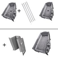 vaikiska loveles - RoGer Baby Travel Crib 2-Level Pilkas (Grey) - 6 nuotrauka