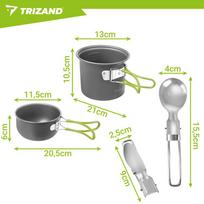 turistinis puodai - Trizand turistinis puodų rinkinys - 22 nuotrauka