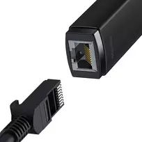 rj45 baseus usb - Tinklo adapteris Baseus Lite Series USB-C iki RJ45 – juodas - 2 nuotrauka