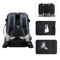 ryanair kuprine - Tech-Protect Defender S50 Backpack for Ryanair & Wizzar, 20L Laptop - Black - 7 nuotrauka
