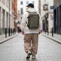 ryanair kuprine - Tech-Protect Defender S50 Backpack for Ryanair & Wizzar, 20L Laptop - Olive - 2 nuotrauka