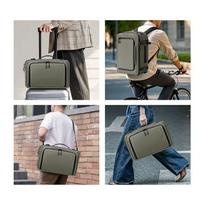 ryanair kuprine - Tech-Protect Defender S50 Backpack for Ryanair & Wizzar, 20L Laptop - Olive - 6 nuotrauka