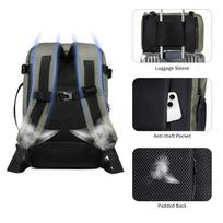 ryanair kuprine - Tech-Protect Defender S50 Backpack for Ryanair & Wizzar, 20L Laptop - Olive - 7 nuotrauka