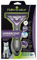 sun sukos - Furminatorius Furminator deShedding Tool M/L trumpaplaukėms katėms - 3 nuotrauka