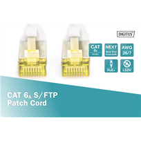 kabelis 4x2.5 - DIGITUS CAT 6A S-FTP Patch Cable 0.5m Grey - 3 nuotrauka