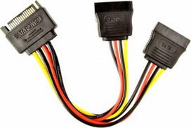 m sata - Gembird Cable SATA x2 to SATA 0.15m - 3 nuotrauka