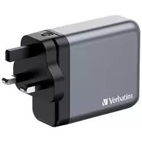 gan ikroviklis - Verbatim GNC-140 GAN CHARGER 4 PORT 140W/USB A/C (EU/UK/US) - 3 nuotrauka
