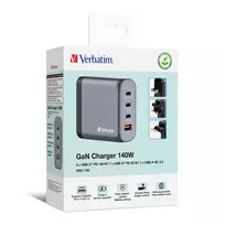 gan ikroviklis - Verbatim GNC-140 GAN CHARGER 4 PORT 140W/USB A/C (EU/UK/US) - 5 nuotrauka