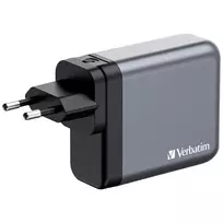 gan ikroviklis - Verbatim GNC-140 GAN CHARGER 4 PORT 140W/USB A/C (EU/UK/US) - 7 nuotrauka