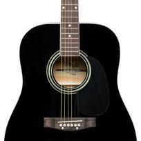 akustine gitara juoda - Akustinė gitara Stagg SA20D BLK - 3 nuotrauka